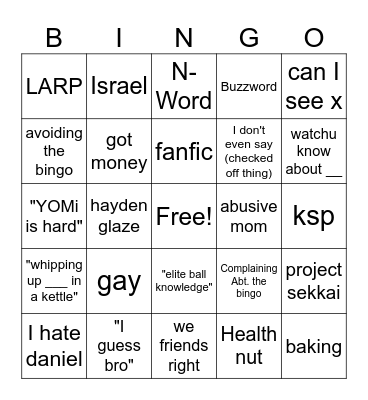 SOSA QUOTES 2 Bingo Card