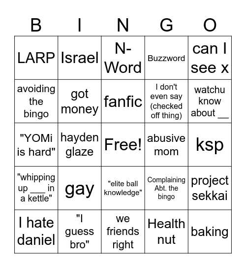 SOSA QUOTES 2 Bingo Card