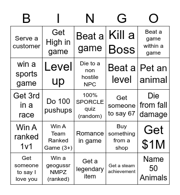 Ludwig VS Joe Bartolozzi (Bro vs Bro) Bingo Card