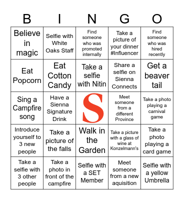 Leadership Conference BINGO Card