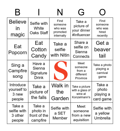 Leadership Conference BINGO Card