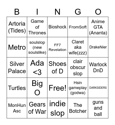 honk honk gc 26 Bingo Card