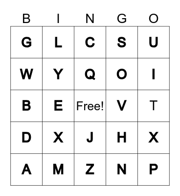 Bingo Card
