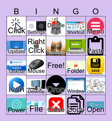 Computer Basics & Operating Systems Bingo II Bingo Card