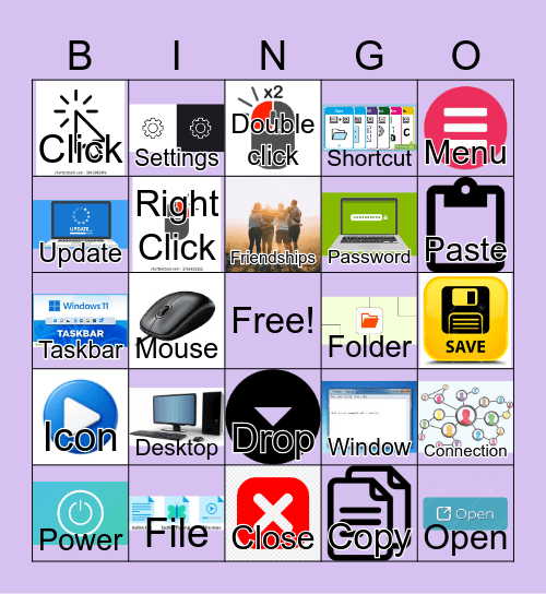 Computer Basics & Operating Systems Bingo II Bingo Card