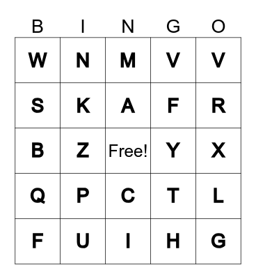 Bingo Card