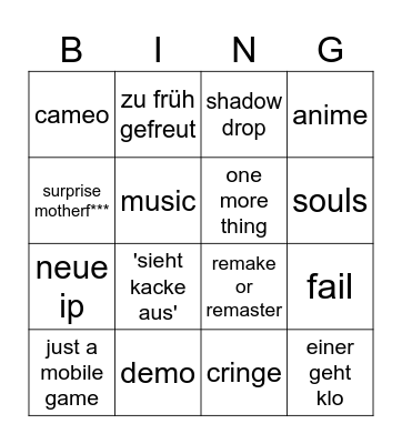 ONL Bingo Card