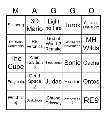 ONL Bingo Card