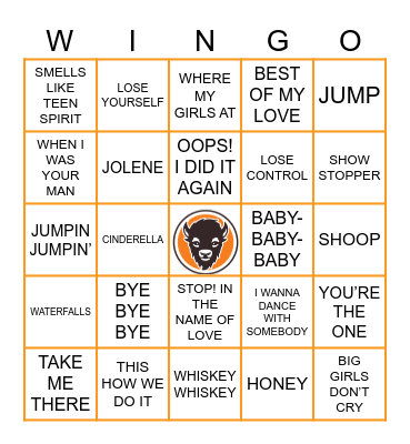 MIX TAPE Bingo Card