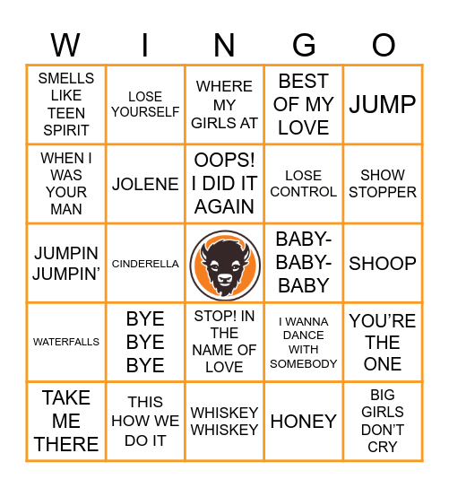MIX TAPE Bingo Card
