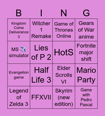 Gamescom 2026 Roman's predictions Bingo Card