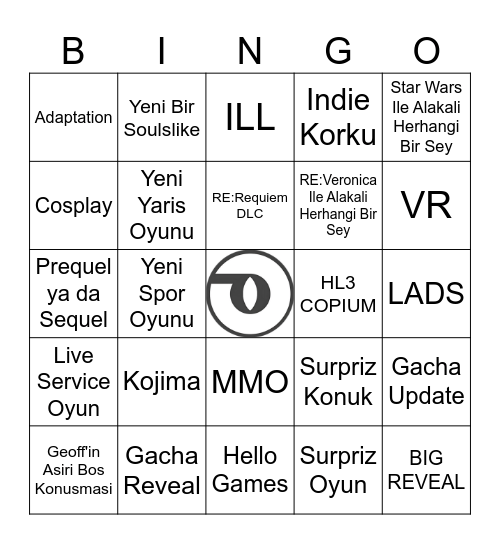 Oprasis Gamescom 2026 ONL Bingo Card