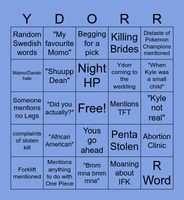 ELIAS MY ELIAS Bingo Card