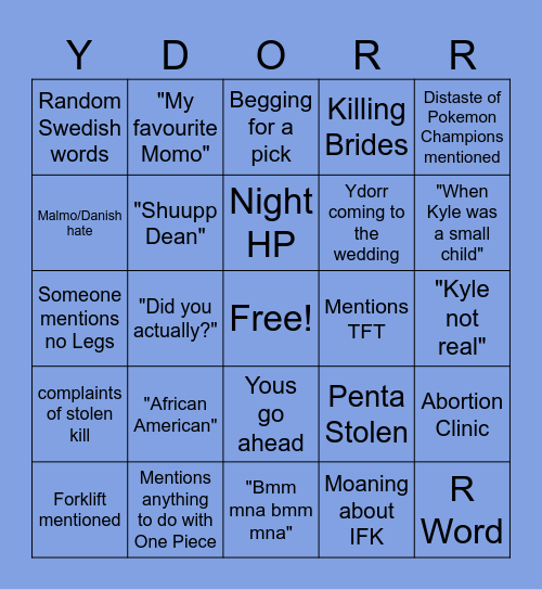 ELIAS MY ELIAS Bingo Card