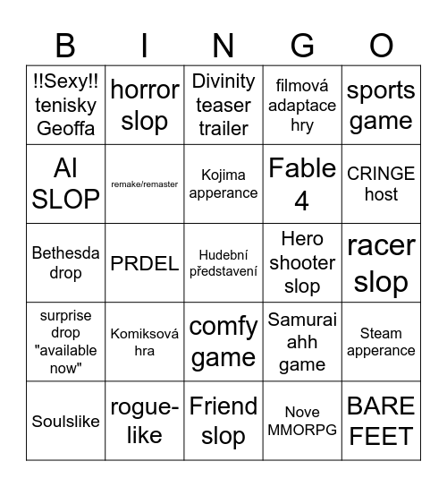 GAMESCOM 2026 Bingo Card
