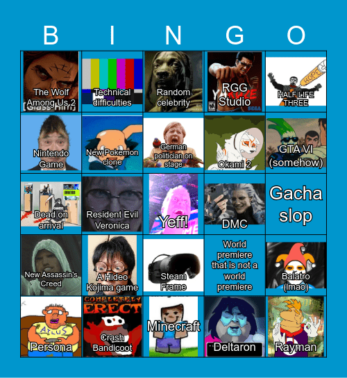 Gamescom ONL 2026 Bingo Card