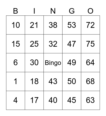 Parroquia Nuestra Señora del Carmen Bingo Card