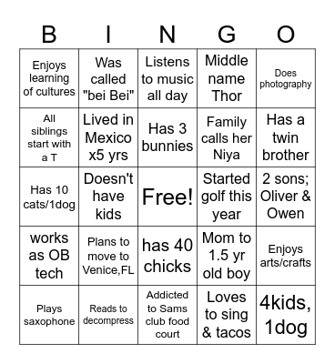 HSC Fall 2026 Bingo Card