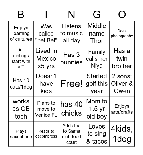 HSC Fall 2026 Bingo Card