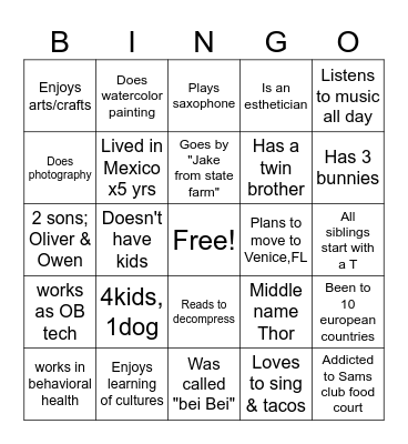 HSC Fall 2026 Bingo Card
