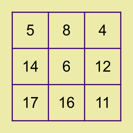 ¡Lotería de dados! Bingo Card
