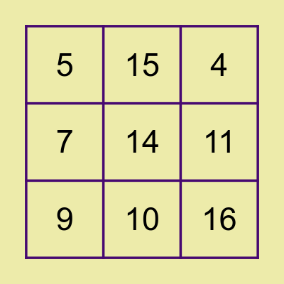¡Lotería de dados! Bingo Card