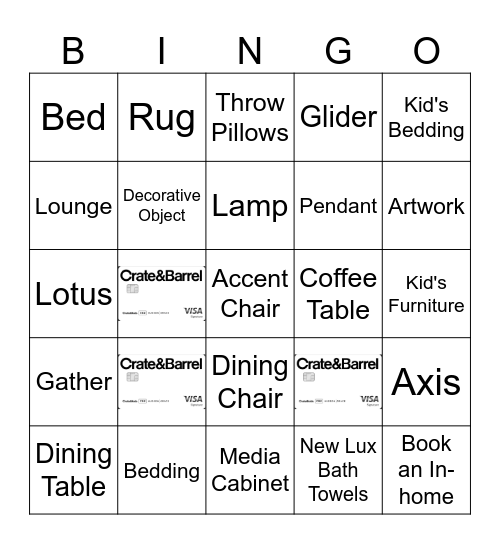 Double Rewards Bingo Card