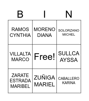 Bingo Jurídico Bingo Card