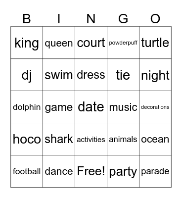 ASL Bingo Card