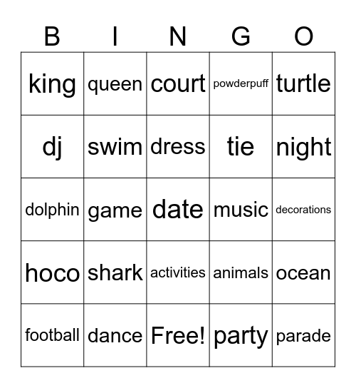 ASL Bingo Card