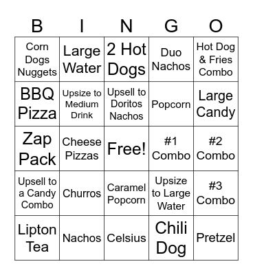Regal 2026 Bingo Card