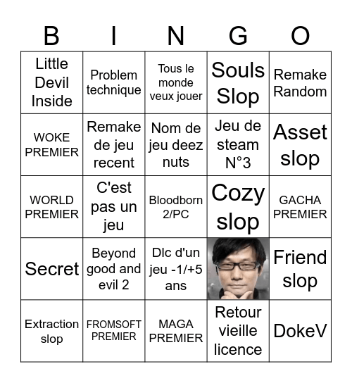 Game Awards 2026 Bingo Card