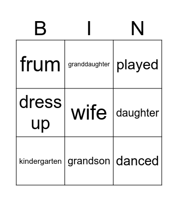 Unit 5 - Academy Starts Bingo Card