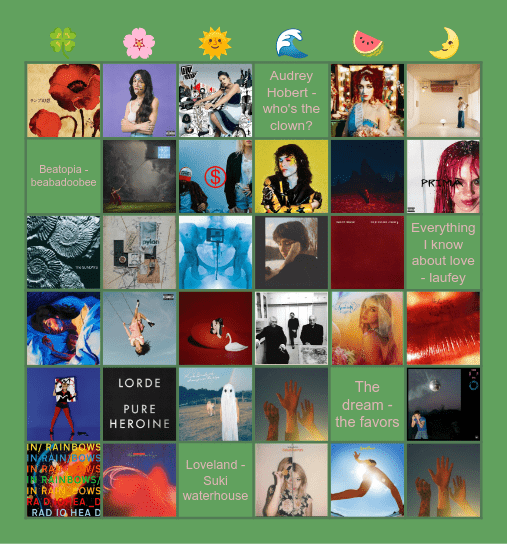 CD bingo📀 Bingo Card