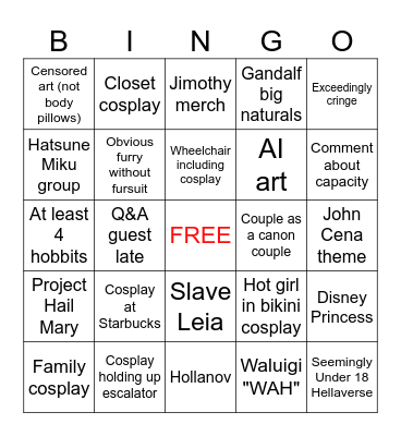 FanEXPO 2026 Bingo Card