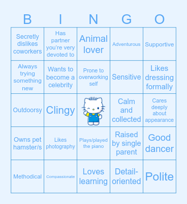 TAoHK&I Kinnies - Dear Daniel Bingo Card