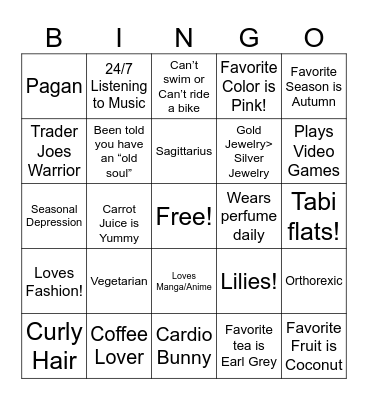 How much do you have in common with Momo Bingo Card