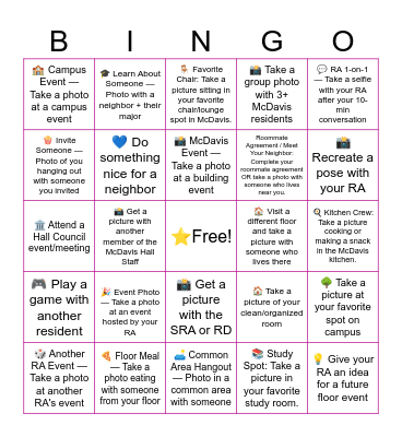McDiva Community Bingo Card