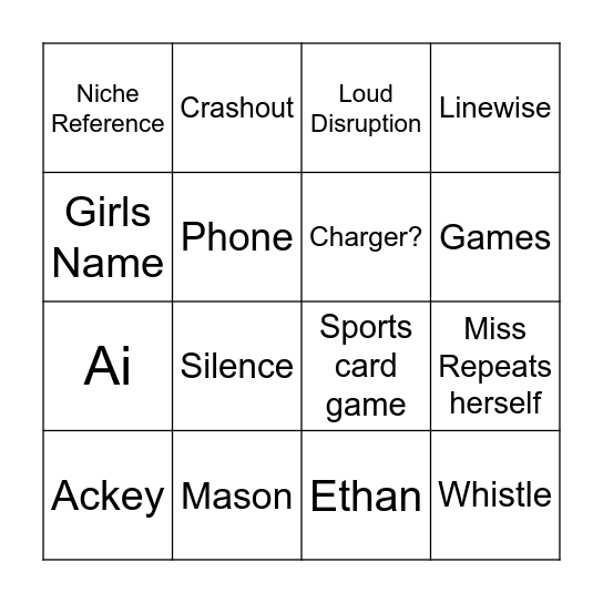Bingo Card