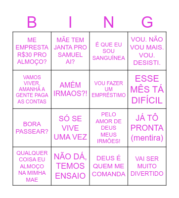 30 DA GEOH Bingo Card