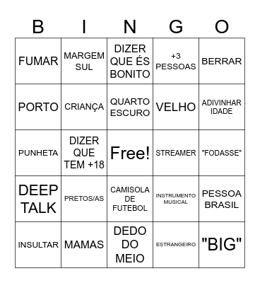 OME.TV Bingo Card