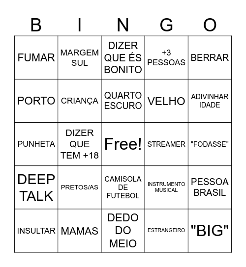 OME.TV Bingo Card