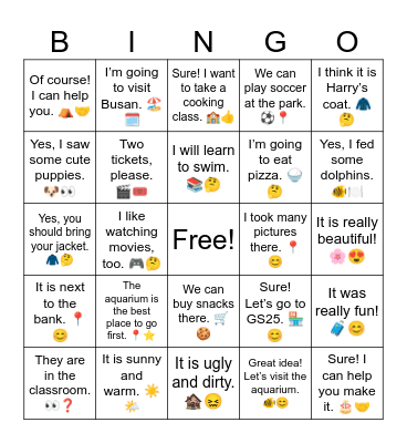 B17 Review Answers Bingo Card