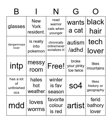 viincent bingo Card