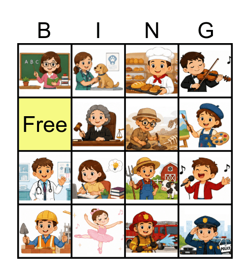 Career Bingo Card