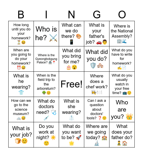 B10 L20 Questions Final Review Bingo Card