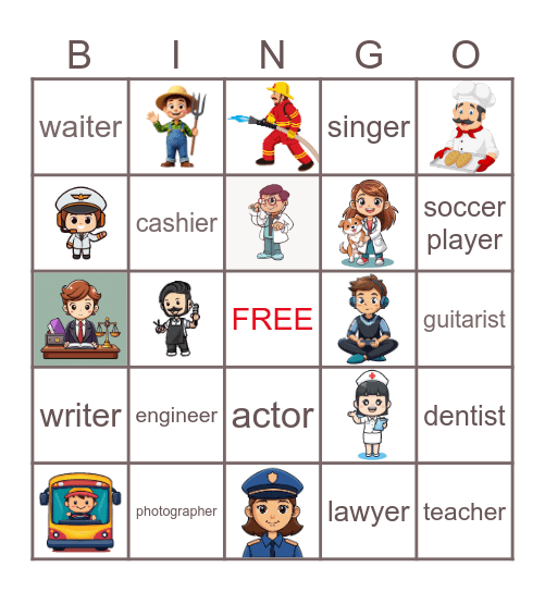 JOBS BINGO Card