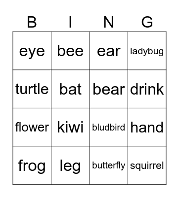 EASY LINK Bingo Card