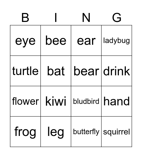 EASY LINK Bingo Card
