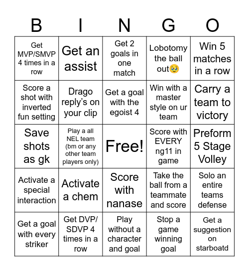 SSCS Bingo Card Bingo Card